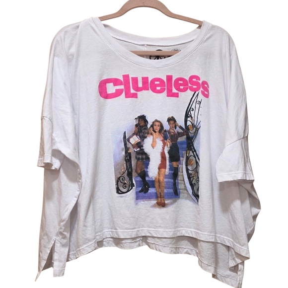 Paramount Pictures Tops - Clueless Graphic Oversized Paramount Pictures Brand White T-Shirt 90's retro